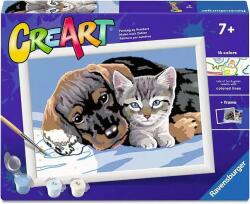 Ravensburger Set de pictură pe numere Ravensburger CreArt - Prieteni dulci (12023270)