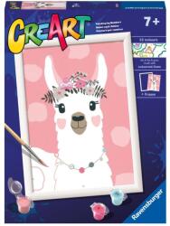 Ravensburger Set de pictură pe numere Ravensburger CreArt - Lama (28934)