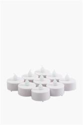  Led mécses, 10 db, fehér fényű