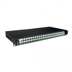 Legrand 032167 24xLC/APC duplex monomódusú 1U-19" fekete LCS3 optikai patch panel (032167)