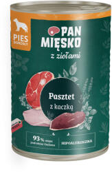 Pan Mięsko PAN MIĘSKO gyógynövényes kacsás pástétom - nedves kutyaeledel 400 g
