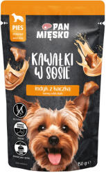 Pan Mięsko PAN MIĘSKO Darabkák mártásban - Pulyka és kacsa 150 g kutyáknak