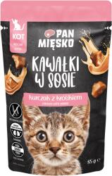 Pan Mięsko PAN MIĘSKO Darabkák mártásban Csirke nyúllal 85 g cicaeledel