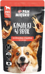 Pan Mięsko PAN MIĘSKO Darabkák mártásban - Marhahús és kecskehús 150 g kutyáknak