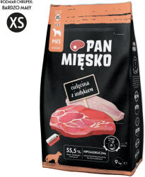 Pan Mięsko PAN MIĘSKO Borjúhús pulykahússal XS 9 kg