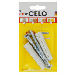 Celo 512FXK2 BLISZTER - FX 12 UNIVERZÁLIS NYLON DŰBEL+8x80 HATLF CSAVAR - 2db 2db/cs (512fxk2)
