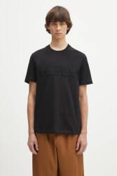 Helmut Lang tricou din bumbac EMBOSSED. TEE. ROUNDED PPYA-TSM2MG_99X (P01HM508)