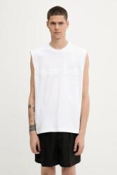 Helmut Lang tricou din bumbac EMBOSSED. TANK. ROUNDE PPYA-TSM2MF_00X (P01HM502)