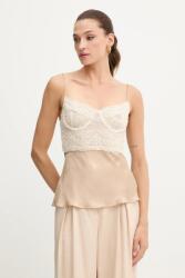Bardot top - bézs M