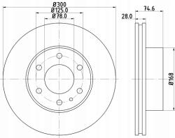 Hella 2 x Féktárcsa 8DD355117-471