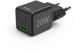 Hama Mini hálózati gyorstöltő USB-C PD 20W - fekete (00201984) (00201984)