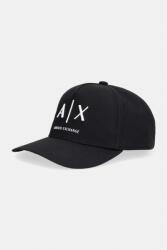 Armani Exchange baseball sapka férfi pamut - fekete Univerzális méret - answear - 18 990 Ft