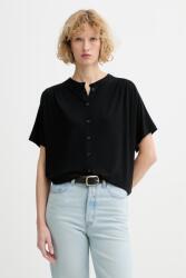 Marc O'Polo női ing viszkózzal - fekete S - answear - 21 990 Ft