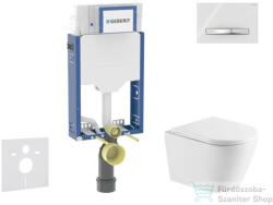 AXO Geberit Kombifix falra szerelhető WC szett, Kielle NEFIA Vortex rimless+ WC softclose ülőkével, Geberit Sigma 50 alpesi fehér/króm nyomólappal, fehér SANI15CA3150 (SANI15CA3150)