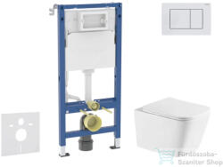 AXO Geberit Duofix Basic falra szerelhető WC szett, Kielle Arkas I Vortex+ WC softclose ülőkével, Geberit Delta 30 alpesi fehér nyomólappal SANI11CA31149 (SANI11CA31149)