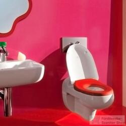 Laufen Florakids lassú záródású WC tető piros H8910310620001 ( 891031 ) (H8910310620001)