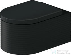 Duravit VITRIUM fali WC ülőke nélkül, fényes fehér/matt sötétszürke 250509FE00 (250509FE00)