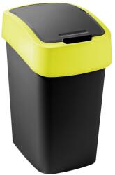 Keter Жълто/черно пластмасово кошче за боклук за рециклиране 9 l Flip Bin - Curver (263986)