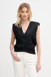 Trussardi blúz női viszkóz - fekete 40