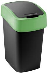 Keter Зелено/черно пластмасово кошче за боклук за рециклиране 9 l Flip Bin - Curver (263988)