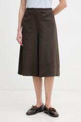 MM by Max Mara bermudanadrág női pamuttal PIOMBO - barna XS