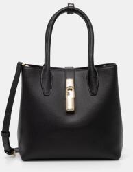Furla női bőr keresztpántos táska Goccia S Tote Base 22 - fekete Univerzális méret