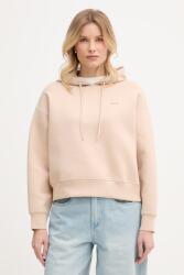 Lacoste Kapucnis melegítőfelső női pamuttal - bézs 38 - answear - 41 990 Ft