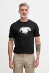 Giorgio Armani férfi pamut t-shirt - fekete XL - answear - 17 990 Ft