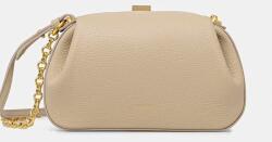 Yuzefi táska női bőr OYSTER CLUTCH MINI - bézs Univerzális méret
