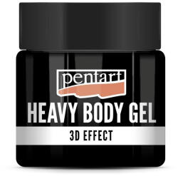  Pentart Gélpaszta Sűrű Fényes 50 ml Fekete (PC44687)