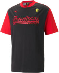 PUMA Scuderia Ferrari Race Statement férfi póló, fekete-piros, 2023 (53814901)