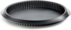 Lékué Silicone Quiche Mould quiche és lepény szilikon sütőforma, D=280mm, tapadásmentes felület, fekete - 880261 (LK880261)