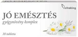 Vitaking Jó Emésztés - Herbal Complex For Digestive Support (30 Tablets)