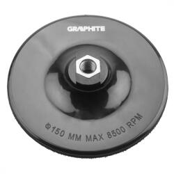 GRAPHITE Gumitányér 150 mm*M14 Sarokcsiszolóh (55H826)