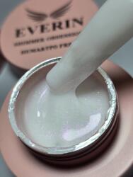 Everin Gel milky white cu sclipici roz-lila - Shimmer Obsession Gel Everin 15gr 02 (SO-02-15)
