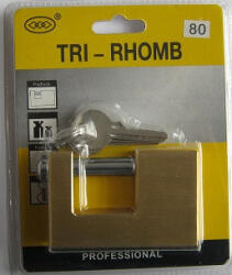 TRI-RHOMB Lakat Egyenes Kengy. Réz 80 mm 3K. Bx980 Bliszteres (1500192-B)
