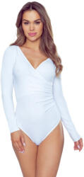 Eldar Cortina női body, fehér, hosszú ujjú, XL