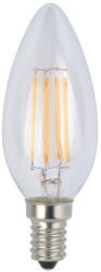 Life Light Led Led Filament gyertya égő 4W, 500 Lumen, E14, 2700K, meleg fehér. Life Light Led 2 év garancia! (LLGYFIL4WE14K2700)