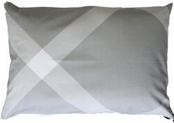  Félpárna huzat 50x70cm szürke geomatriai mintával