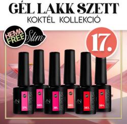 Mystic Nails Gél lakk Szett 17 - Koktél (HEMA-free) - 6 db x 6ml