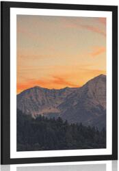 Dovido Poszter paszportuval naplemente a hegyekben - 30x45 white - dovido - 10 270 Ft
