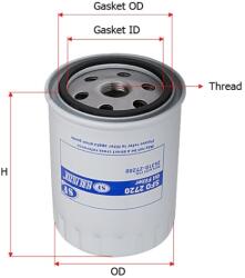 MLC Filtru de ulei SFO-2720 LS - U, R, XR (3977500138123115)