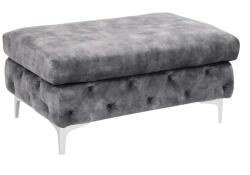 IV Interior Concept Taburete design Chesterfield, Catifea, Gri inchis, MODERN BAROCK (A-45980 VC)