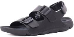 Jeep Sandale barbati din piele naturala, JEEP, DAYTONA SANDAL JM61121A 062 BLACK, negru