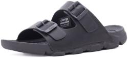 Jeep Papuci barbati din piele naturala, JEEP, DAYTONA JM61120A 062 BLACK, negru
