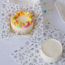 Simply Making Hârtie de tapetat pentru cutii de cofetărie - Baking Fun 25 x 25 cm 50 buc Tava