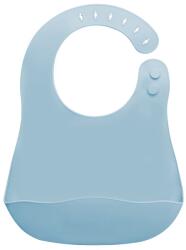 AppeKids Baveta din silicon cu buzunar Aqua Blue 6 luni+, 1 bucata, Appekids Bavata