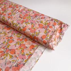  Viszkóz RAYON POPLIN Simplistic flowers design A