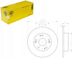 Hella 2 x 8DD355118-731 Féktárcsa