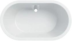 Geberit Cada ovala de baie copii, montare in placa, 91 cm x 51, 5 cm, alb alpin, Varicor, antibacteriana, Geberit Bambini (407010016)